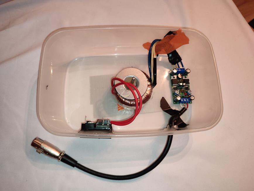 Interior of the custom power supply